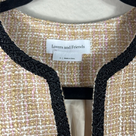 Lovers and Friends Sleeveless Tweed Shift Dress - Picture 2 of 6